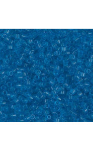 Miyuki Delica Perlen 11/0 - Transparent capri blue dyed DB-1318